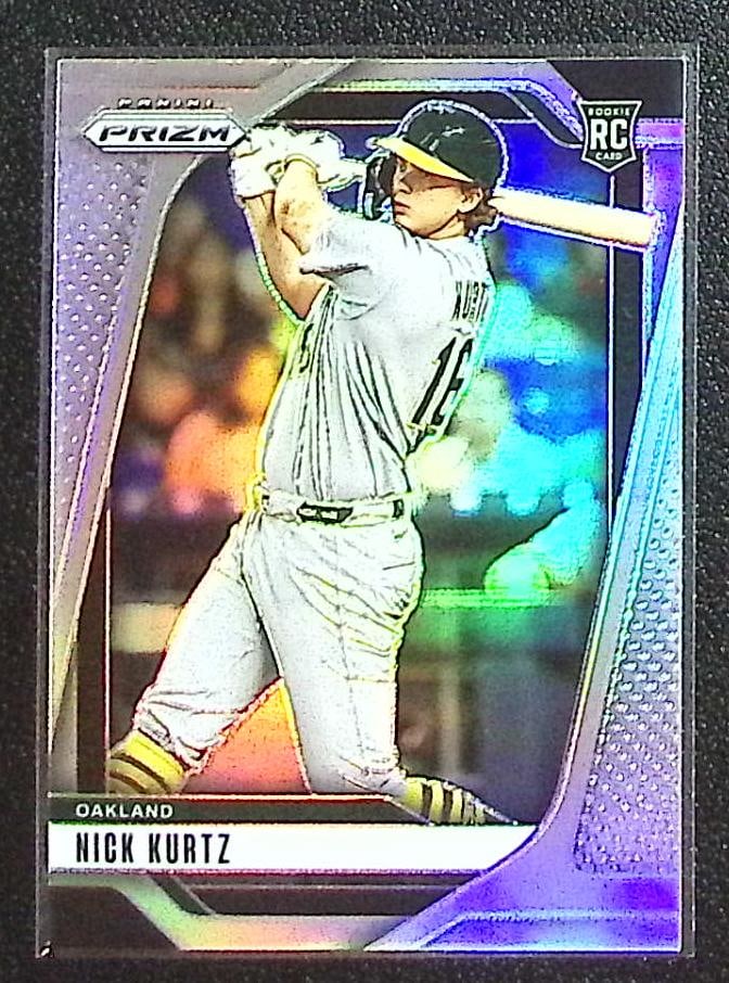 Nick Kurtz Rookie Card Silver Prizm 2025 Panini Prizm #213 Oakland Athletics: Panini Baseball MLB Trading & Sports Cards, Sports Cards for Sale Near Me, Prizm, Mosaic, Select, SP, SSP, Auction Memorabilia Lots for Sale On Line, World Series & Hall of Fame Players