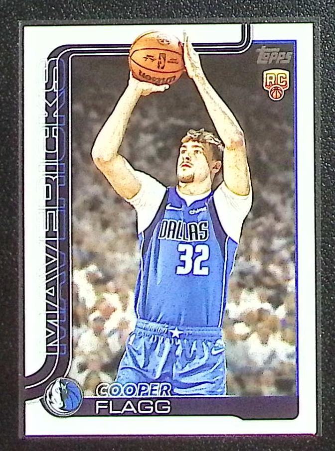 Cooper Flagg Rookie Card 2025-26 Topps #201 Dallas Mavericks: Topps Basketball NBA Trading & Sports Cards, Sports Cards for Sale Near Me, Chrome, Refractor, SP, SSP, Valuable Auction Memorabilia Lots Sold On Line, NBA Championship & Hall of Fame Player Cards