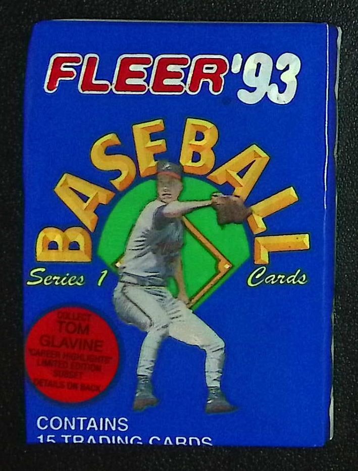1993 Fleer Series 1 Baseball Vintage Baseball Card Retail Box Pack, MLB Trading Cards (1 of 1)