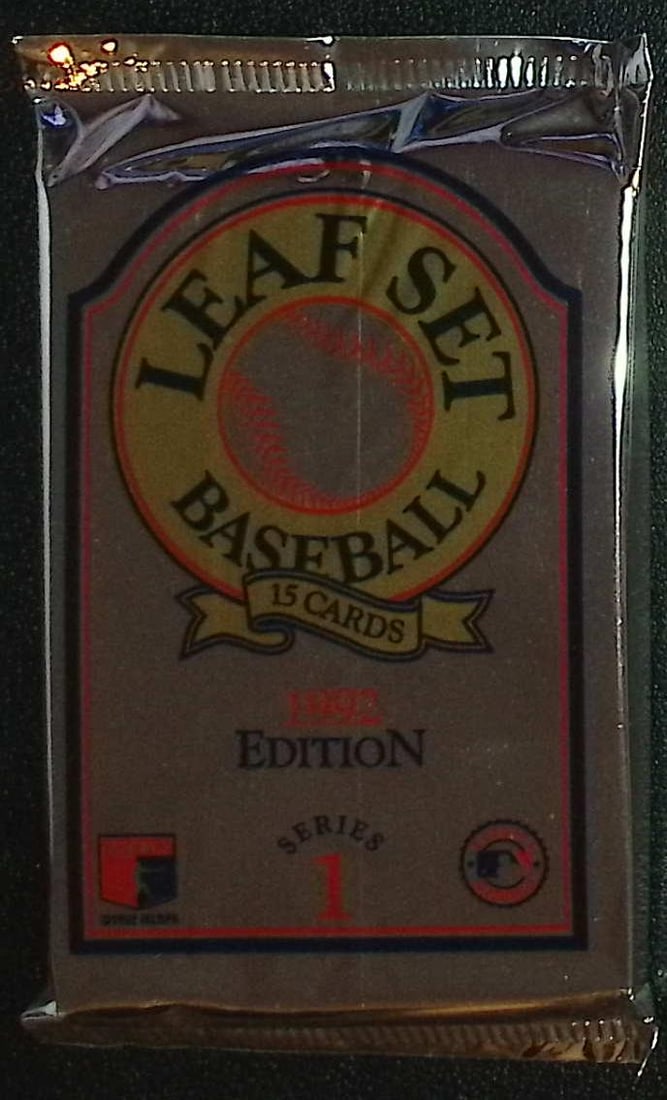 1992 Edition Vintage Leaf Set Series 1 Edition Baseball Retail Box Wax Pack (1 of 1)