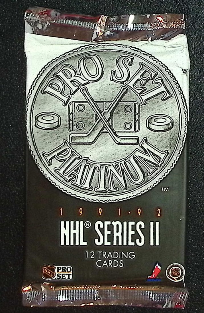 1991-92 Pro Set Platinum Series 2 Vintage Hockey Card Factory Sealed Retail Box Pack: Pro Set Vintage Hockey NHL Trading & Sports Cards, Brett Hull, Ray Bourque, Patrick Roy, Mario Lemieux, Wayne Gretzky, Sports Cards for Sale Near Me, Auction Lots for Sale on Line, Stanley Cup
