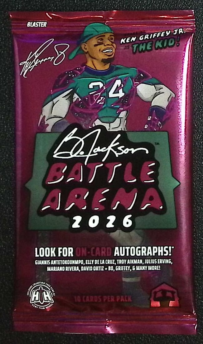2026 Bo Jackson Battle Arena Ken Griffey, Jr. Edition BLASTER BOX PACK TCG/Trading Card Game: Numbered Cards, Card Games Sold on Line, Auction Lots for sale on line, Trading Card Games