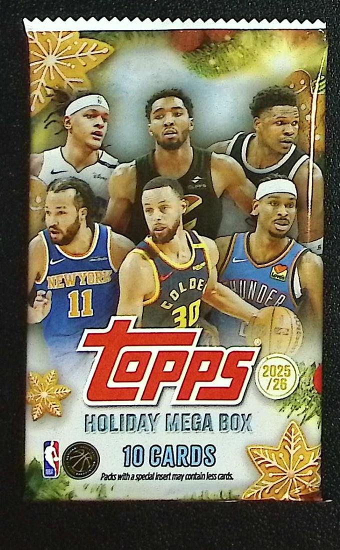 2025-26 Topps Basketball Card HOLIDAY MEGA BOX PACK - RC'S: Cooper Flagg, Kon Kneuppel, VJ Edgecombe: Topps Basketball NBA Trading & Sports Cards, Rookie Cards in this set are Cooper Flagg, Dylan Harper, Ace Bailey, V J Edgecombe, Kon Knueppel , Autographs, Signatures, Green Topps Logo Refractor,