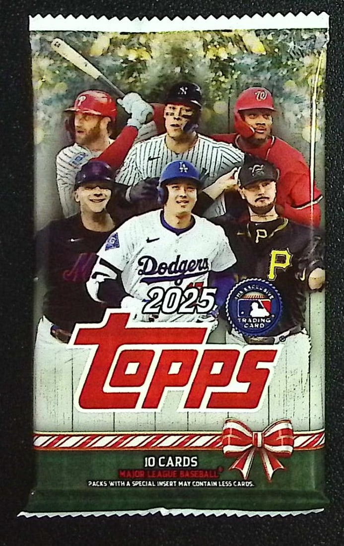 2025 Topps Baseball Holiday MEGA BOX PACK: Factory Sealed Topps Baseball MLB Trading & Sports Cards, Rookie Cards in this set are James Wood, Dylan Crews, Speckled, SP, SSP, Variations, Autographs, Chrome, Refractors, 1976 Topps, Sports Cards 