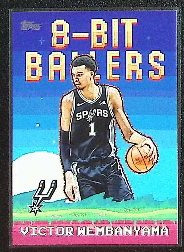 Victor Wembanyama 8-Bit Ballers 2025-26 Topps #8B-4 San Antonio Spurs: Topps Basketball NBA Trading & Sports Cards, Sports Cards for Sale Near Me, Chrome, Refractor, SP, SSP, Valuable Auction Memorabilia Lots Sold On Line, NBA Championship & Hall of Fame Player Cards