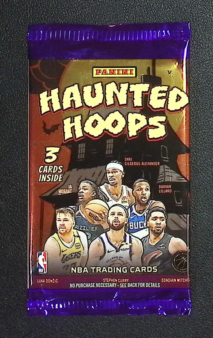 2025 Panini Haunted Hoops Basketball Retail Box Pack: Panini Basketball NBA Trading & Sports Cards, Sports Cards for Sale Near Me, Anthony Edwards, Jayson Tatum, Steph Curry, Panini Numbered Cards, Cracked Ice, Silver Prizm, Auction Lots for Sale on Line