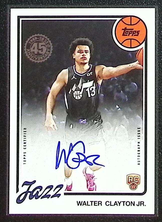 Walter Clayton Rookie Auto 2025-26 Topps #80B2R-WC Utah Jazz (1 of 2)