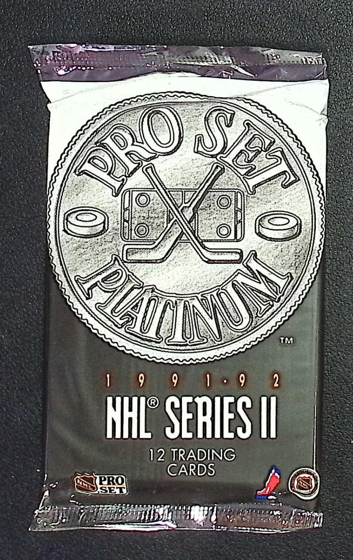 1991-92 Pro Set Platinum Series 2 Vintage Hockey Card Factory Sealed Retail Box Pack: Pro Set Vintage Hockey NHL Trading & Sports Cards, Brett Hull, Ray Bourque, Patrick Roy, Mario Lemieux, Wayne Gretzky, Sports Cards for Sale Near Me, Auction Lots for Sale on Line, Stanley Cup Winners