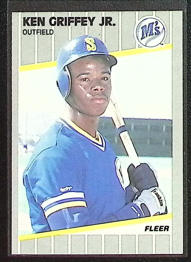 Ken Griffey Jr. Rookie Card 1989 Fleer #548 Seattle Mariners (1 of 2)