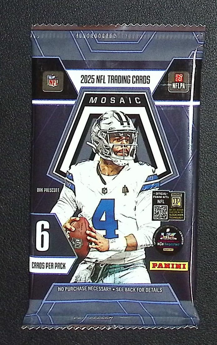 2025 Panini Mosaic Football BLASTER BOX PACK - Jaxson Dart, Cam Skattebo, Emeka Egbuka, Ashton: Panini Rookie Football NFL Trading & Sports Cards, Rookie Cards in This Set are Jaxson Dart, Cam Ward, Shedeur Sanders, Cam Skattebo, Travis Hunter, Football & Sports Cards for Sale Near Me, Silver, W