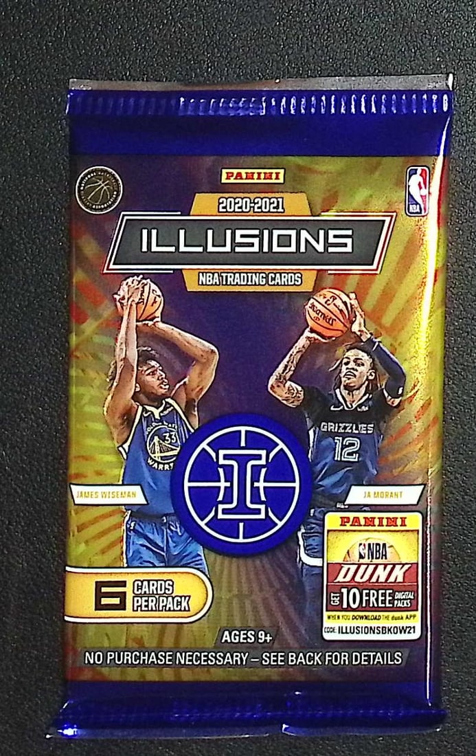 2020-21 Panini Illusions Basketball MEGA Box Pack Rookies: Lamelo Ball, Anthony Edwards, Tyrese: Rookies: Tyrese Haliburton, Tyrese Maxey, Lamelo Ball, Anthony Edwards, Onyeka Okongwu, Immanuel Quickley. Panini Illusions Basketball NBA Trading & Sports Cards, Sports Cards for Sale Near Me, Auctio