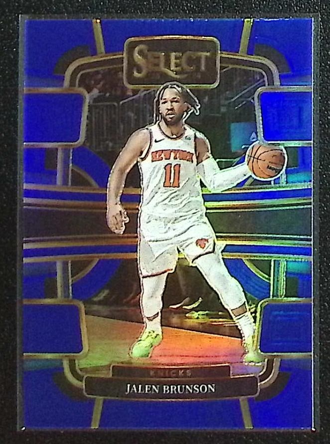 Jalen Brunson Blue Prizm 2023-24 Select #7 New York Knicks (1 of 2)