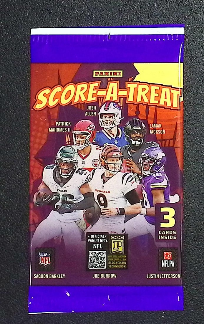 2025 Panini Score A Treat Football Cards Retail Pack, Sports Cards Cam Ward, Travis Hunter, Shedeur: Panini Football NFL Trading & Sports Card, Sports Cards for Sale Near Me, Rookie Cards in this Set are CJ Stroud, Bijan robinson, Bryce Young, Jordan Addison, Jaxson Smith-Njigba, Auction Memorabilia 