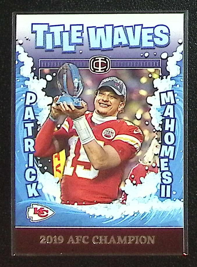 Patrick Mahomes Title Waves 2025 Panini Icon Collection Mahomes #TW-1 Chiefs: Panini Select, Prizm, Mosaic, Contenders, Zenith, Phoenix, Illusions, Absolute, Rookie NFL Sports Trading Cards, SP, SSP, Cards, Football Cards for Sale Near Me, Superbowl & Hall of Fame Player Cards,