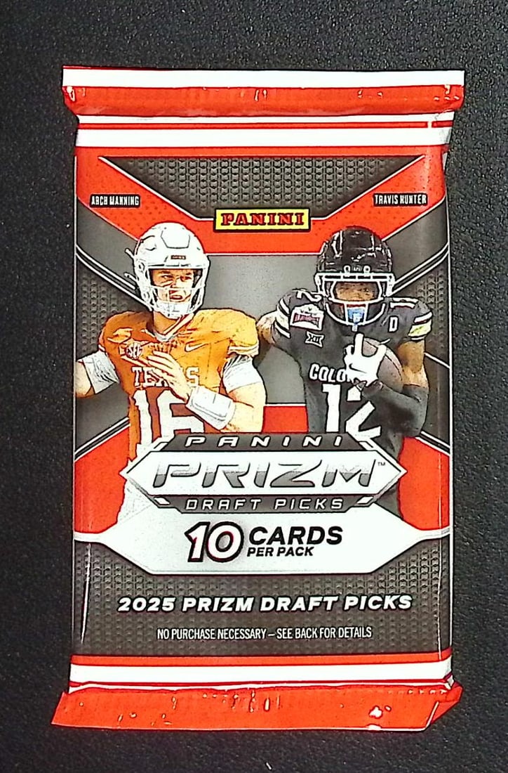 2025 Panini Prizm Draft Picks Football Card Mega Box Pack Sports Card Rookie NFL Trading Cards: Panini Rookie Football NFL Trading & Sports Cards, Rookie Cards in This Set are Jaxson Dart, Cam Ward, Shedeur Sanders, Cam Skattebo, Travis Hunter, Football & Sports Cards for Sale Near Me, Silver, W
