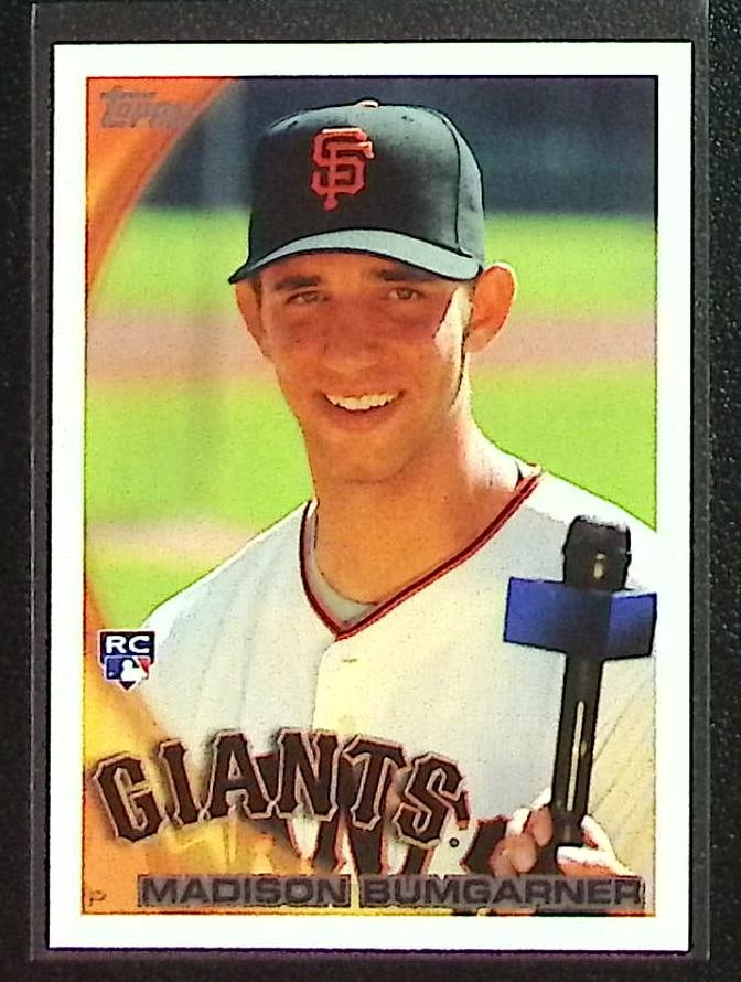 Madison Bumgarner Rookie Card 2010 Topps #105 San Francisco Giants (1 of 2)