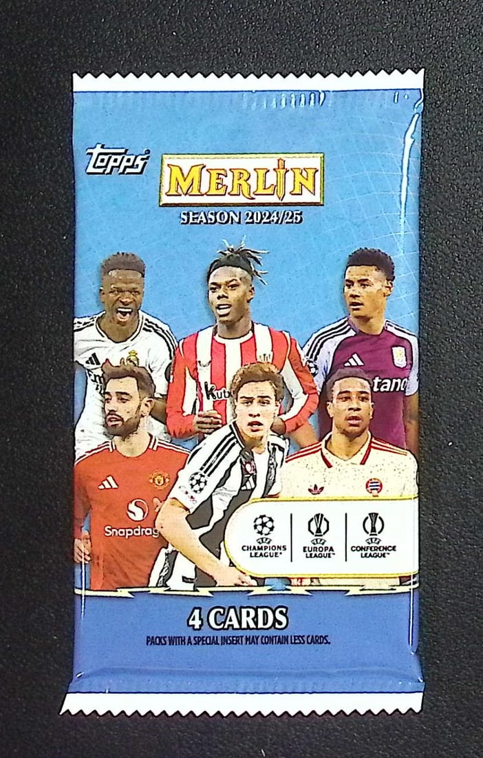 2024-25 Topps Merlin Soccer Factory Sealed Blaster Box Pack: Champion's, Europa, & Conference (1 of 1)