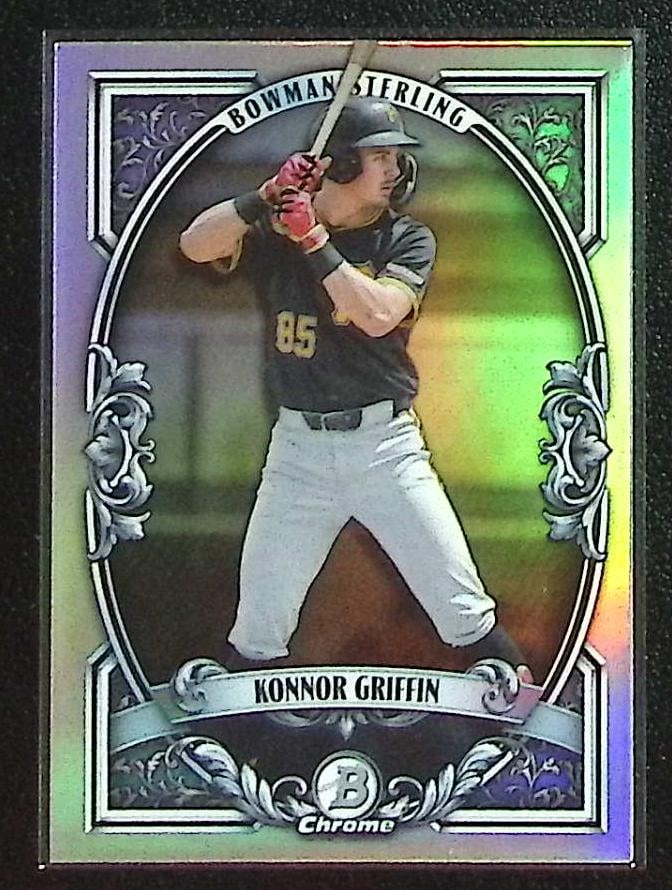 Konnor Griffin Bowman Sterling 2026 Bowman Chrome #BST-7 Pittsburgh Pirates: Bowman Baseball MLB Trading & Sports Cards, Sports Cards for Sale Near Me, World Series & Hall of Fame Players, SP, SSP, Chrome, 1st Bowman, Auction Memorabilia Lots Sold On Line