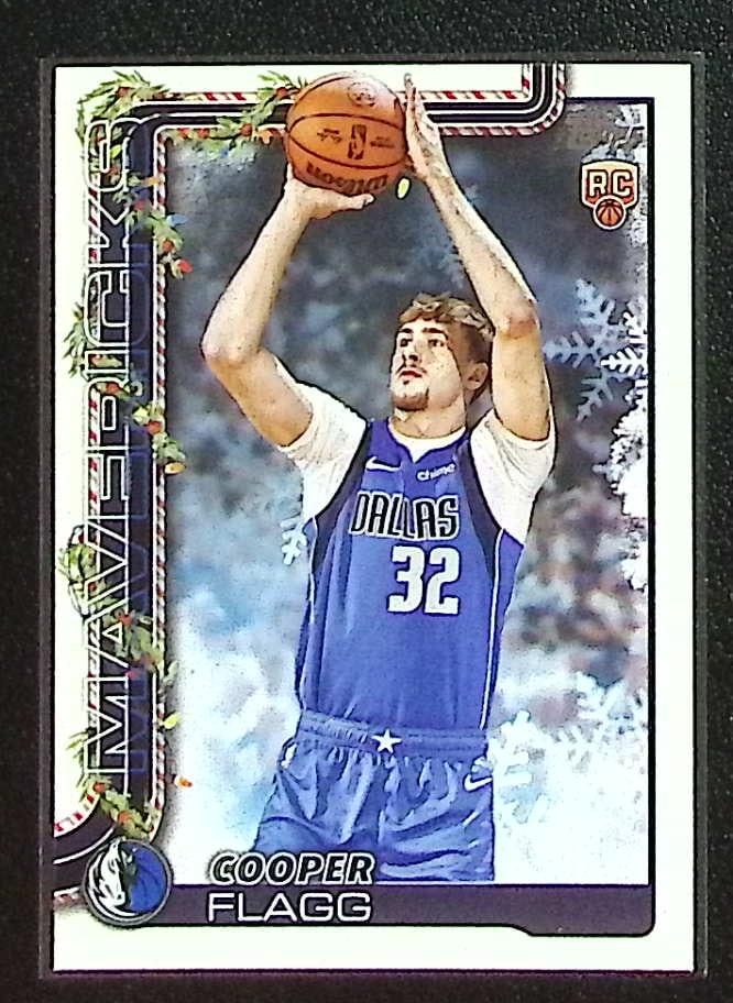 Cooper Flagg Rookie Card 2025-26 Topps Holiday #H161 Dallas Mavericks: Topps Basketball NBA Trading & Sports Cards, Sports Cards for Sale Near Me, Chrome, Refractor, SP, SSP, Valuable Auction Memorabilia Lots Sold On Line, NBA Championship & Hall of Fame Player Cards