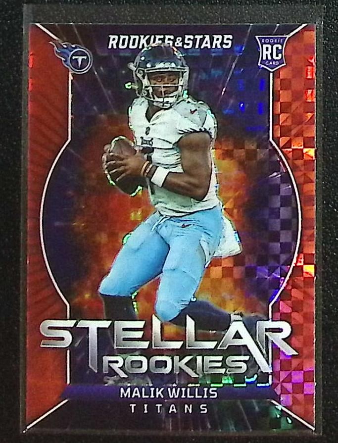 Malik Willis Rookie Card Red Plaid Prizm 2022 Rookies & Stars #SR-2 Titans, Packers: Panini Select, Prizm, Mosaic, Contenders, Zenith, Phoenix, Illusions, Absolute, Rookie NFL Sports Trading Cards, SP, SSP, Cards, Football Cards for Sale Near Me, Superbowl & Hall of Fame Player Cards,