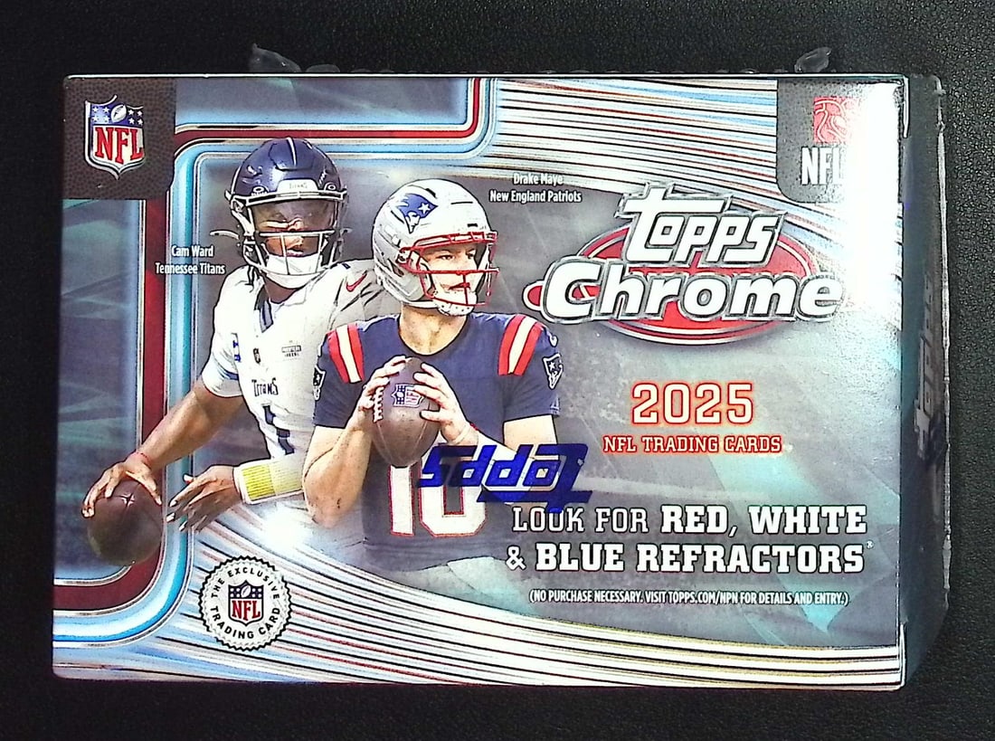 2025 Topps Chrome Football Blaster Box - NEW RELEASE (1 of 1)