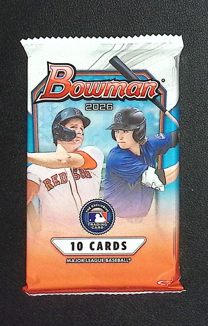 2026 Bowman Baseball Cards BLASTER BOX PACK, Roman Anthony Rookie Card, Konnor Griffin Prospect (1 of 1)