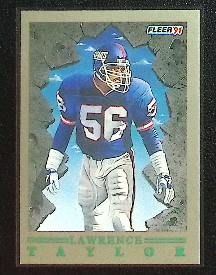 Lawrence Taylor Pro Vision 1991 Fleer #3 New York Giants (1 of 2)