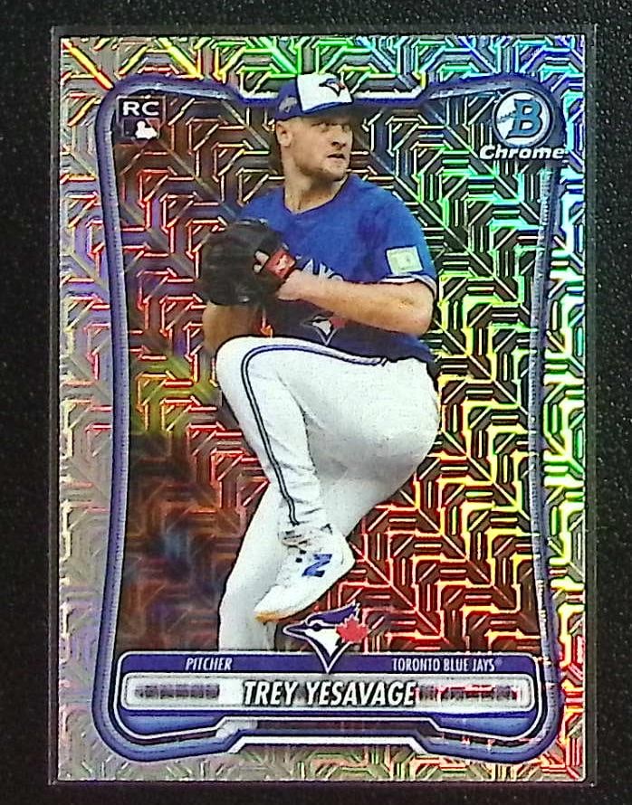 Trey Yesavage Rookie Card Mojo Refractor 2026 Bowman Chrome #41 Toronto Blue Jays (1 of 2)