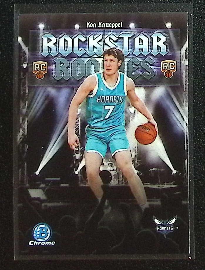 Kon Knueppel Rockstar Rookies 2025-26 Bowman Chrome #RR-4 Charlotte Hornets (1 of 2)