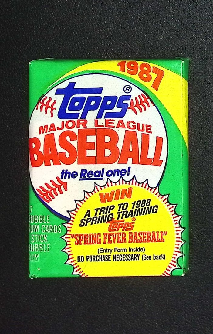 1987 Topps Series 1 Vintage Baseball Cards Retail Box Wax Pack Sports Card (1 of 1)