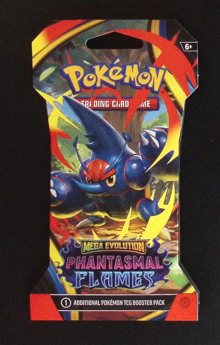 2025 Pokemon Mega Evolution Phantasmal Flames Sleeved Booster Pack: Pokemon Trading Card Game Cards, Charizard, Pikachu, Mewto, EX, Referse Holo, Holo Rare Cards, Secret Rare Cards, Full Art Cards, Evee, 3 Stars Ultra Rare Cards, Double Rare, Illustration Rare, Specia