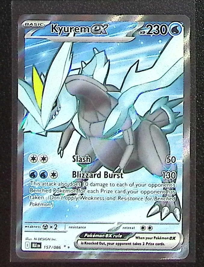 Pokemon Black Bolt Kyurem Ex Full Art Ultra Rare #157 (1 of 2)