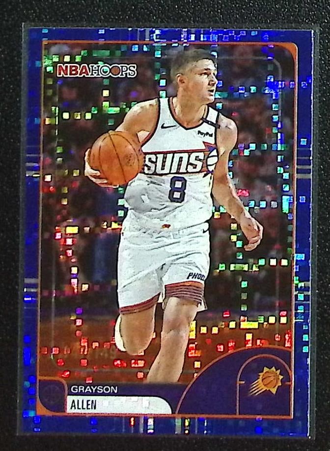 Grayson Allen Blue Light Burst /149 2025-26 Topps NBA Hoops #186 Phoenix Suns (1 of 2)