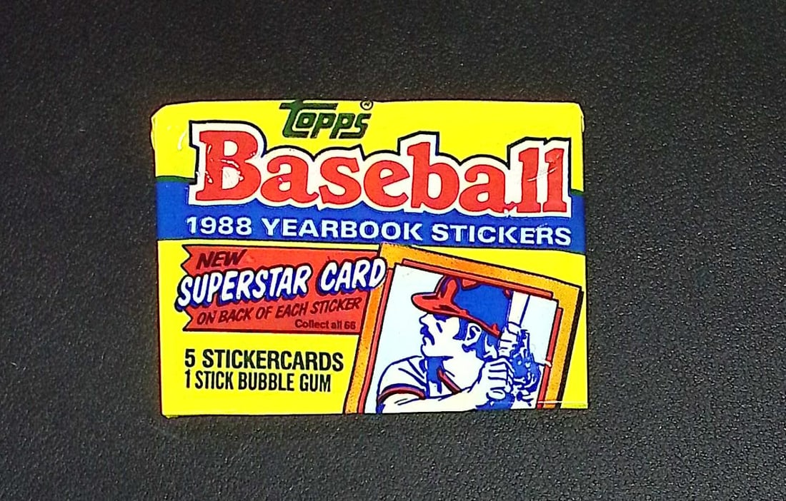 1988 Topps Vintage Baseball YEARBOOK STICKERS Retail Box Wax Pack Sports Cards (1 of 1)