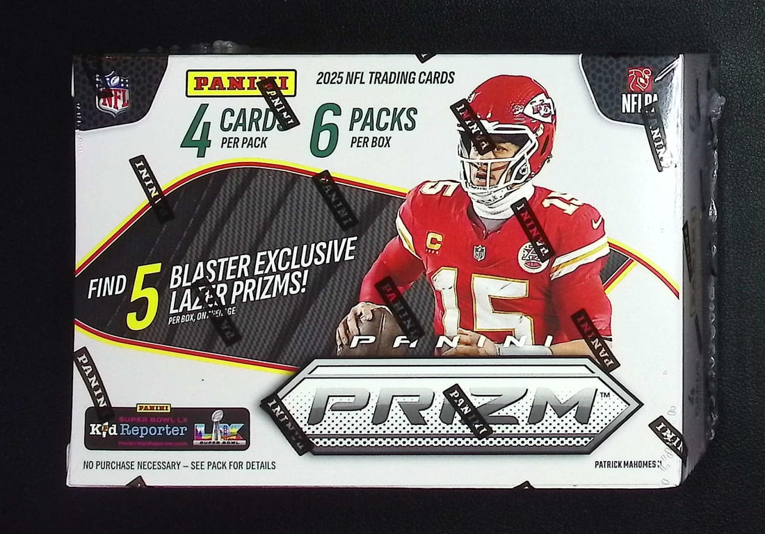 2025 Panini Prizm Football BLASTER BOX - Jaxson Dart, Cam Skattebo, Travis Hunter, Emeka Egbuka: Panini Rookie Football NFL Trading & Sports Cards, Rookie Cards in This Set are Jaxson Dart, Cam Ward, Shedeur Sanders, Cam Skattebo, Travis Hunter, Football & Sports Cards for Sale Near Me, Silver, W