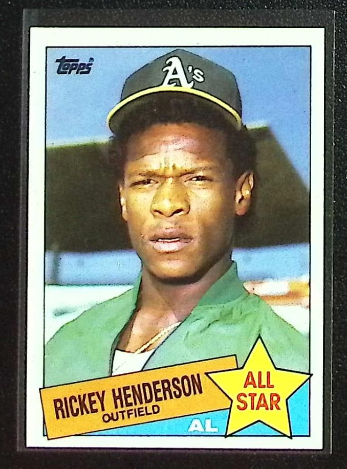 Rickey Henderson 1985 Topps #706 Oakland A's: Topps Baseball MLB Trading & Sports Cards, Sports Cards for Sale Near Me, World Series & Hall of Fame Players Memorabilia, Refractors, X-Fractors, Numbered, SP, SSP, Valuable Auction Memorabilia Lots 