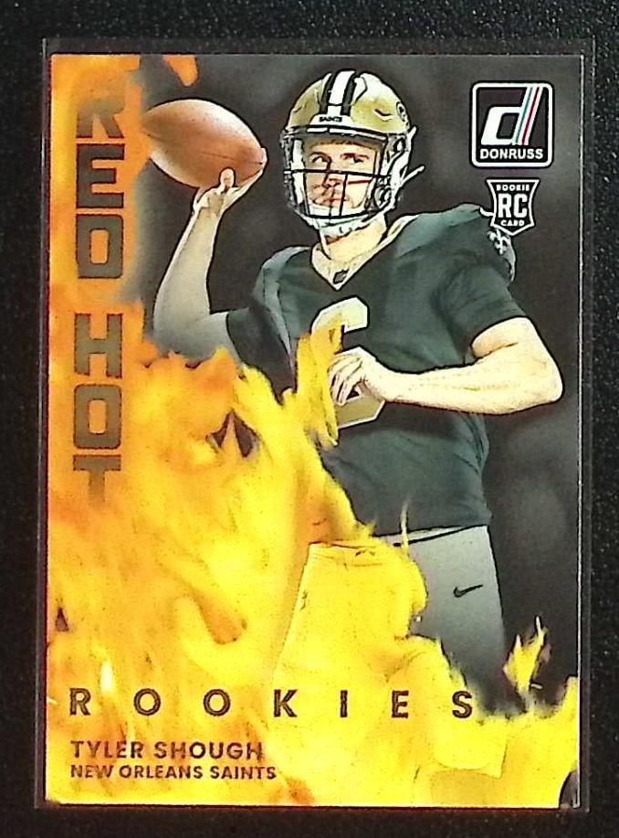 Tyler Shough Red Hot Rookies 2025 Panini Donruss #RHR-TYS New Orleans Saints (1 of 2)