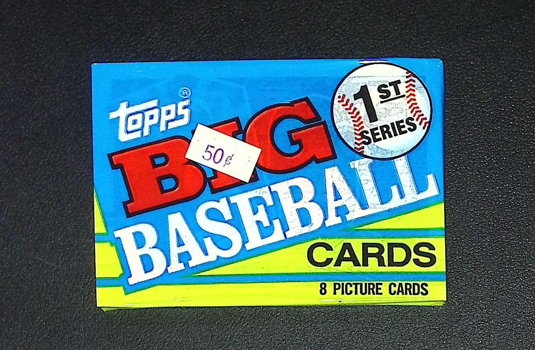 1990 Topps Big Baseball Series 1 Retail Box Wax Pack Vintage Baseball Cards: Topps Valuable Vintage MLB Rookie Baseball Trading Cards, Ken Griffey, Jr, Barry Bonds, Rickey Henderson, Nolan Ryan, Bo Jackson, Rickey Henderson, Dave Winfield, Old Sports Cards for Sale Near Me, Wo