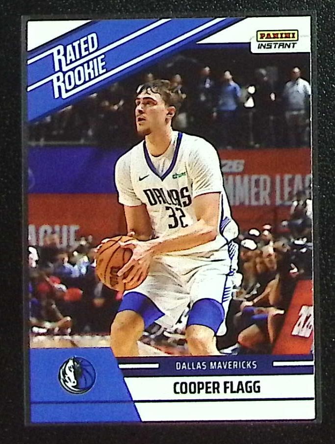 Cooper Flagg Rookie Card Retro /14417 2025-26 Panini Instant #RRR-16 Dallas Mavericks (1 of 2)