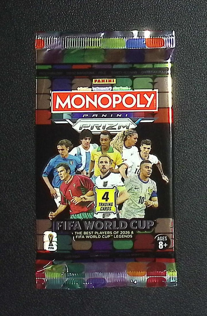 2026 Panini Prizm Monopoly FIFA World Cup Soccer Blaster Box Pack: Panini Soccer Trading & Sports Cards, World Cup, Zebra, Sports Cards for Sale Near Me, SP, SSP, Numbered Cards, Auction Lots for Sale on Line