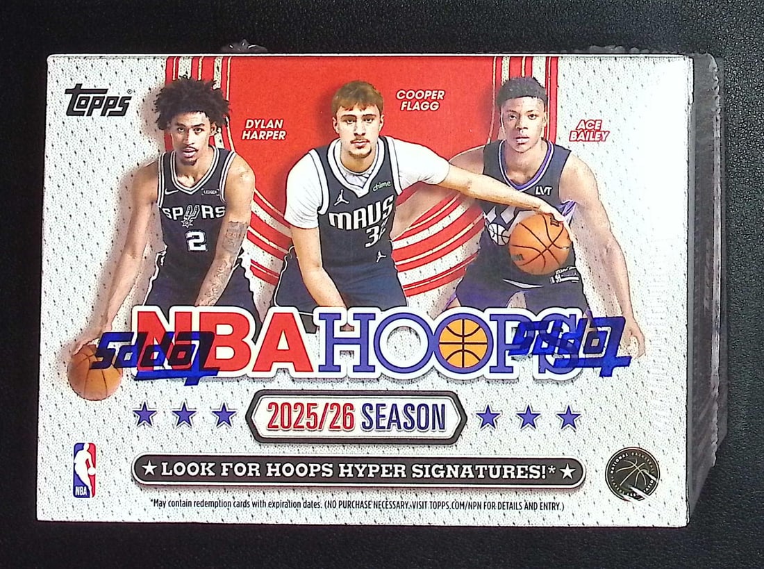 2025 Topps NBA Hoops Basketball BLASTER BOX: Cooper Flagg & Kon Kneuppel Rookie Cards: Cooper Flagg & Kon Kneuppel Rookie Cards. Topps Basketball NBA Trading & Sports Cards, Rookie Cards in this set are Cooper Flagg, Dylan Harper, Ace Bailey, V J Edgecombe, Kon Knueppel , Autographs, Si