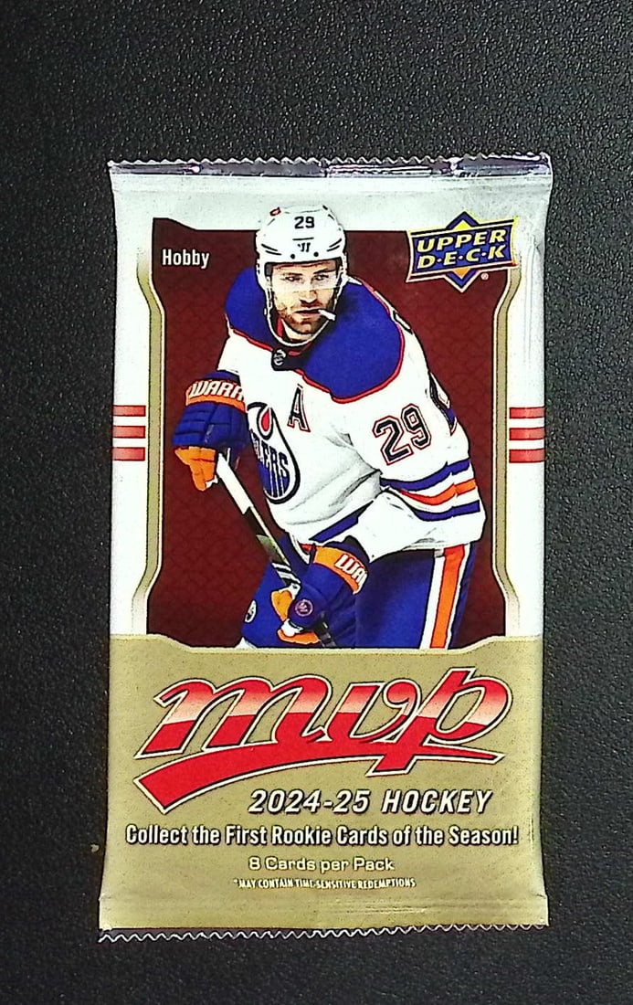 2024-25 Upper Deck MVP Hockey Cards HOBBY BOX PACK Sports Cards: Upper Deck MVP Hockey NHL Trading & Sports Cards, Stanley Cup Winners & Hall of Fame Players, Connor McDavid, Alex Ovechkin, Sports Cards for Sale Near Me, Auction Lots for Sale on Line