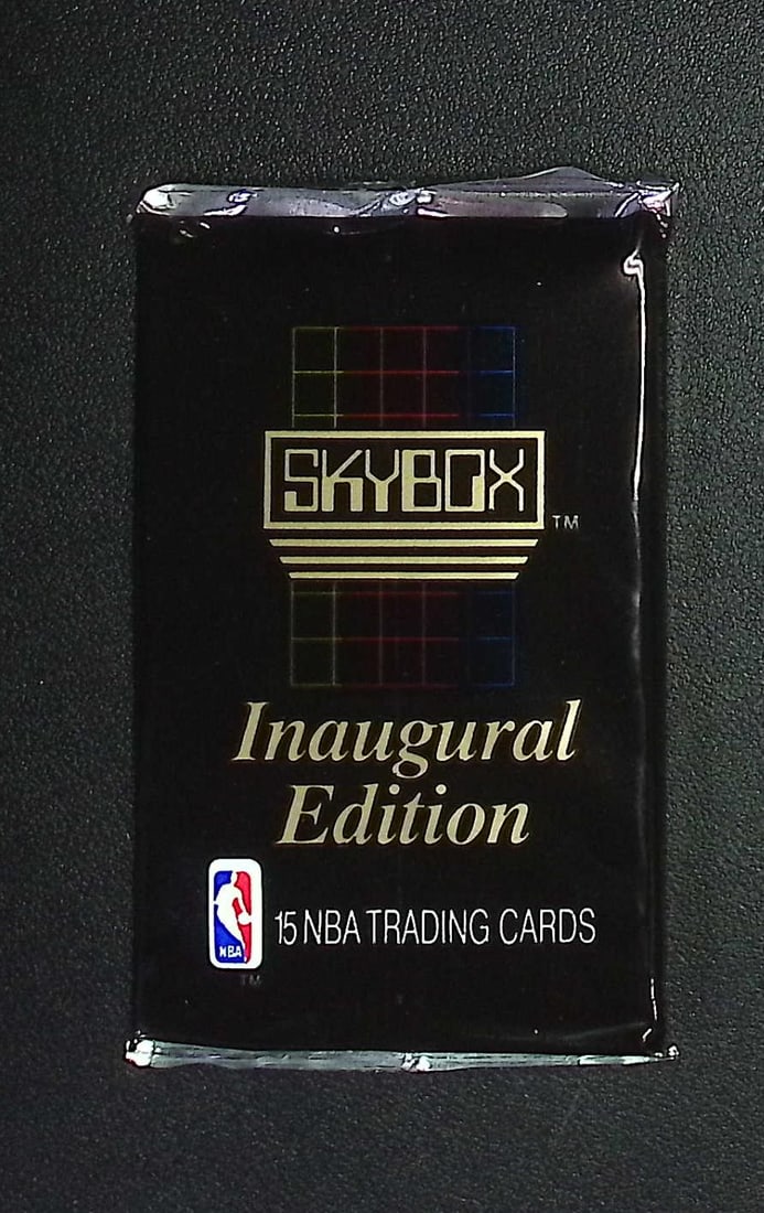 1990 Skybox SERIES 1 Innaugural Edition Basketball Vintage Basketball Retail Box Wax Pack: Vintage Valuable Basketeball NBA Trading & Sports Cards Sold On Line, Michael Jordan, Chicago Bulls, David Robinson Rookie Card, Shawn Kemp Rookie Card, Magic Johnson, Larry Bird, Tim Hardaway RC, Old