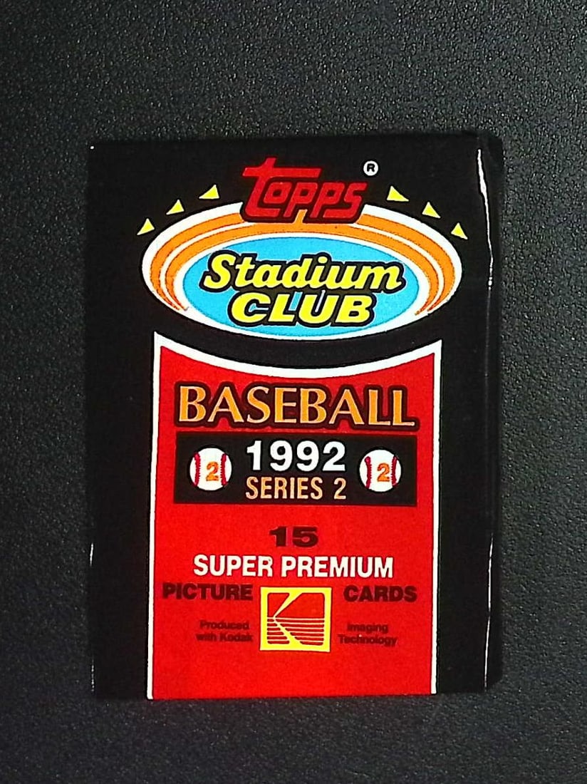 1992 Topps Stadium Club Series 2 Super Premium Vintage Baseball Retail Box Wax Pack (1 of 1)