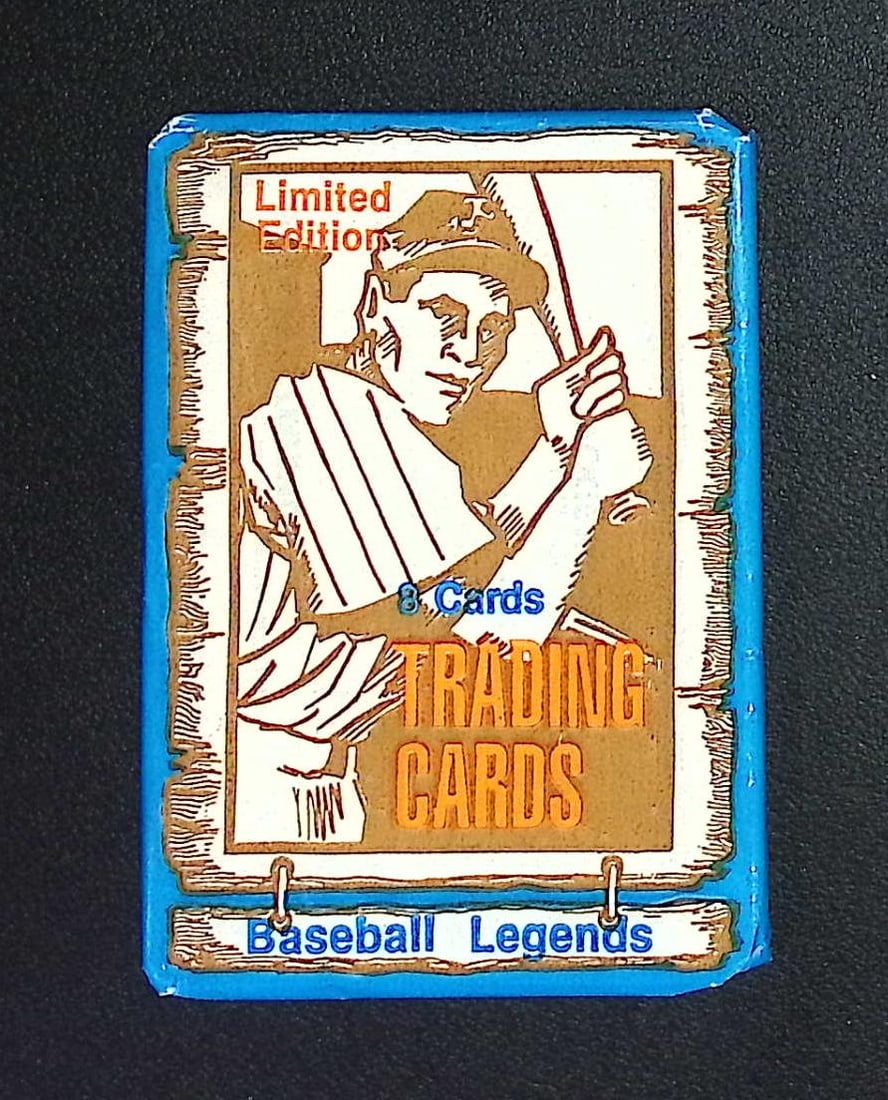 1986 PACIFIC Limited Edition Baseball Legends Vintage Baseball Cards Retail Wax Pack (1 of 1)