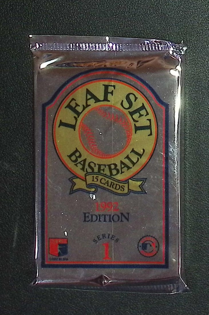 1992 Edition Vintage Leaf Set Series 1 Edition Baseball Retail Box Wax Pack (1 of 1)