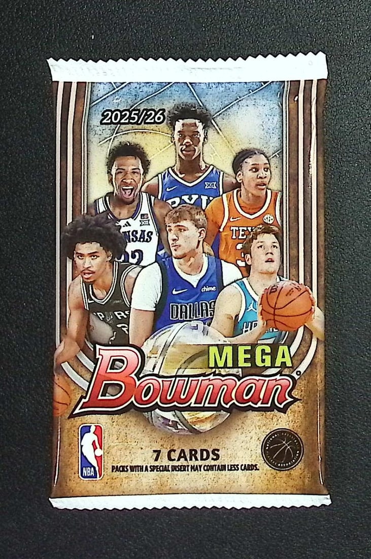 2025-26 Bowman Basketball Mega Box Pack - Cooper Flagg & Kon Knueppel Rookie Cards: Bowman Basketball NBA Trading & Sports Cards, Sports Cards for Sale Near Me, Champion and Hall of Fame Players, Auction Lots for Sale On Line