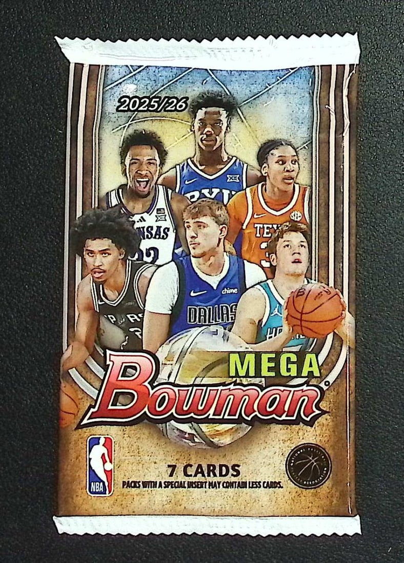 2025-26 Bowman Basketball Mega Box Pack - Cooper Flagg & Kon Knueppel Rookie Cards: Bowman Basketball NBA Trading & Sports Cards, Sports Cards for Sale Near Me, Champion and Hall of Fame Players, Auction Lots for Sale On Line