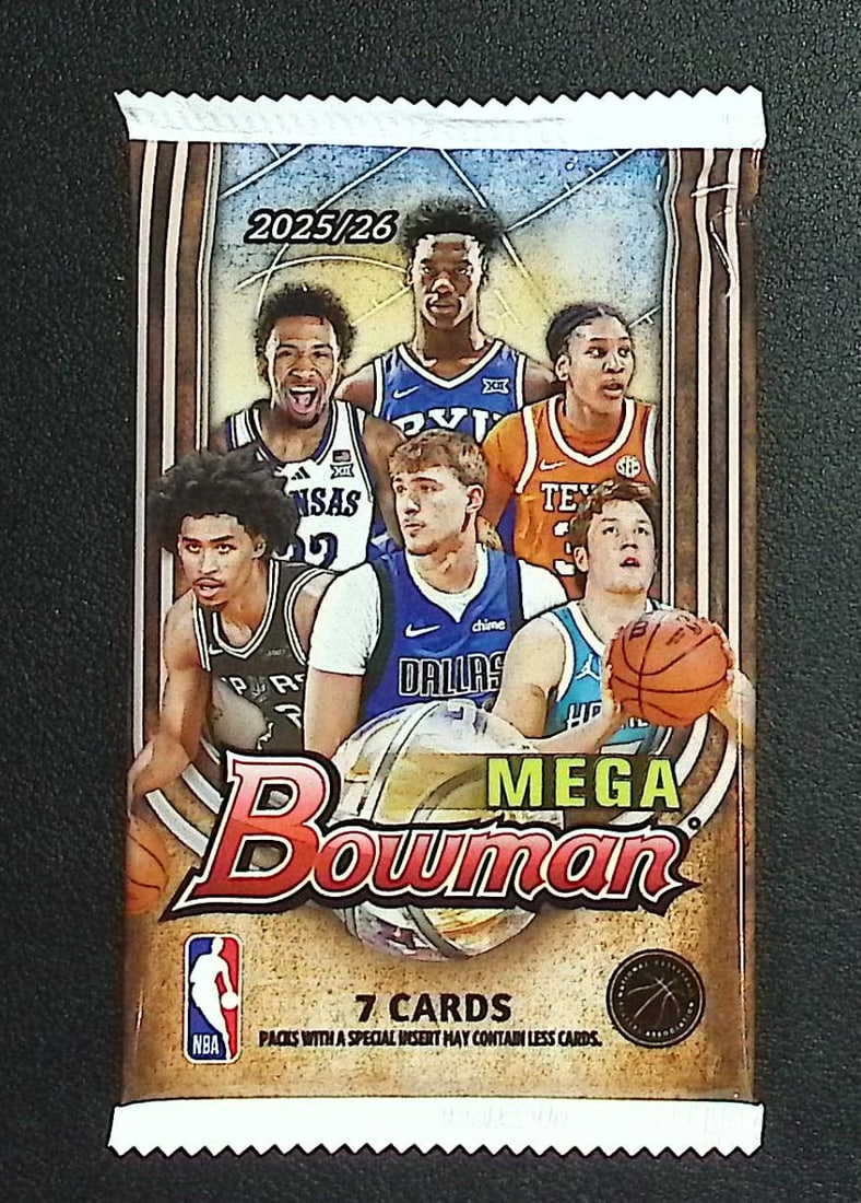 2025-26 Bowman Basketball Mega Box Pack - Cooper Flagg & Kon Knueppel Rookie Cards: Bowman Basketball NBA Trading & Sports Cards, Sports Cards for Sale Near Me, Champion and Hall of Fame Players, Auction Lots for Sale On Line