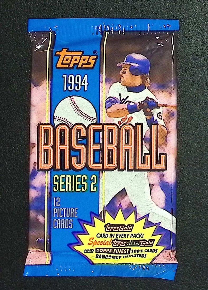 1994 Topps Vintage SERIES 2 Baseball Card Retail Box Wax Pack: Vintage Valuable Topps Baseball MLB Trading & Sports Cards, Robin Yount, George Brett, Rickey Henderson, Nolan Ryan, Old Sports Cards for Sale Near Me, World Series & hall of Fame Players, Auction Mem